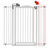 Tall One-Touch Gate II Extension in White