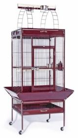 Large Select Wrought Iron Play Top Bird Cage (Option: Sage Green)